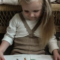 Footless Tights With Braces in Peanut Blend by Silly Silas
