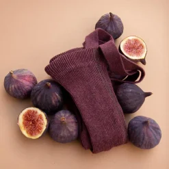 Footless Tights With Braces in Fig Blend by Silly Silas