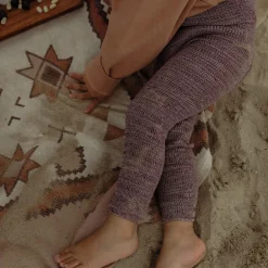 Footless Tights With Braces in Vanilla Fig by Silly Silas