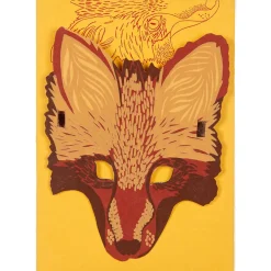 Fox Mask Greetings Card by East End Press