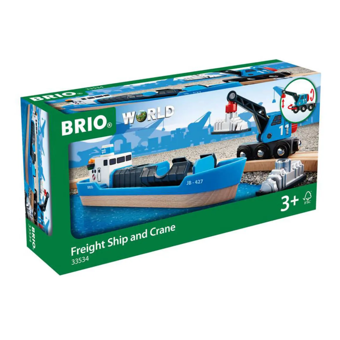 Freight Ship & Crane by Brio