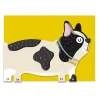 French Bulldog Greetings Card by Raspberry Blossom