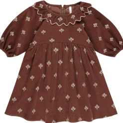 Freya Dress in Brick Floral by Rylee & Cru