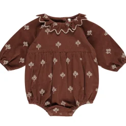 Freya Romper in Brick Floral by Rylee & Cru