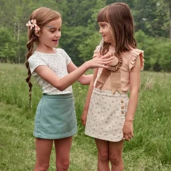Frill Tee in Gumdrop Stripe by Soor Ploom - Last Ones In Stock - 10-12 Years