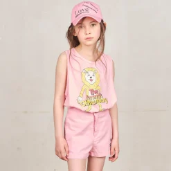 Frog Kids Tank Top in Pink by The Animals Observatory