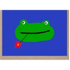 Frog Mini Greetings Card by Rumble Cards