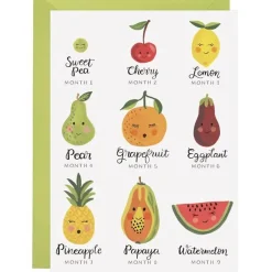 Fruit Pregnancy Greetings Card by LoveLight Paper
