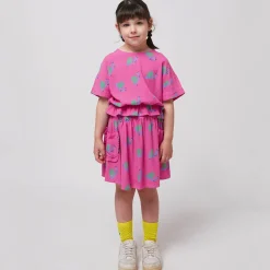 Funny Snail All Over Woven Skirt by Bobo Choses