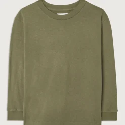 Gamipy Kid's Long Sleeve T Shirt in Vintage Khaki by American Vintage