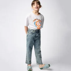 Gamipy Kid's Round Neck T Shirt in Polar Melange by American Vintage