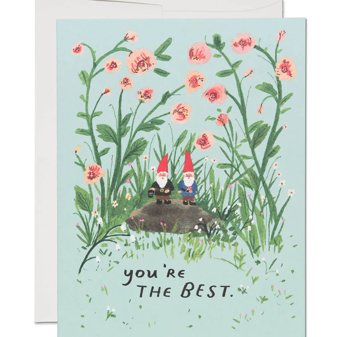 Garden Gnomes Friendship Greetings Card by Red Cap Cards