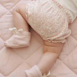 Gathered Bloomer in Pink Blossom by Quincy Mae