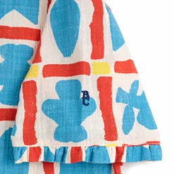 Geometric Game All Over Woven Shirt by Bobo Choses
