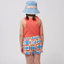Geometric Game All Over Woven Shorts by Bobo Choses