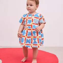 Geometric Game Baby Dress by Bobo Choses