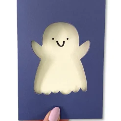 Ghost Greetings Card by Rumble Cards