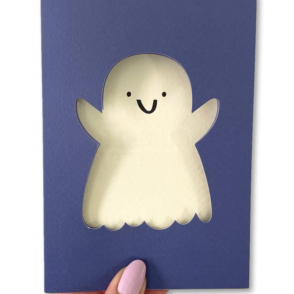 Ghost Greetings Card by Rumble Cards