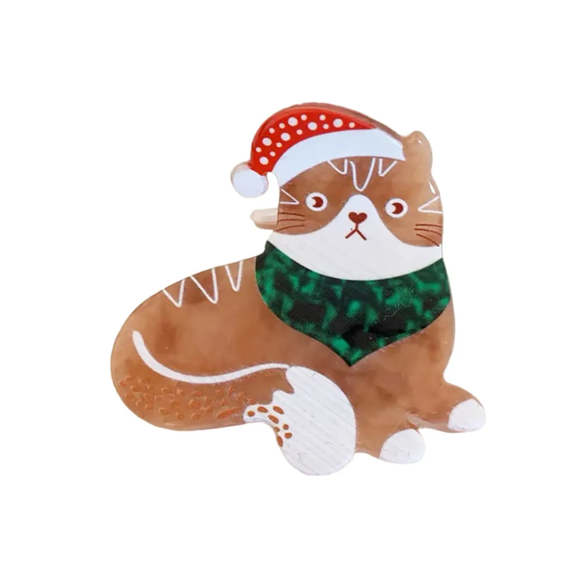 Ginger Christmas Kitty Hair Claw by Hello Sakura