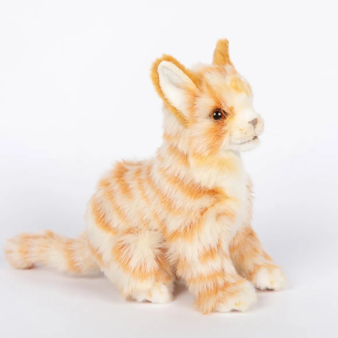 Ginger Jacquard Kitten Sitting (19cm) by Hansa