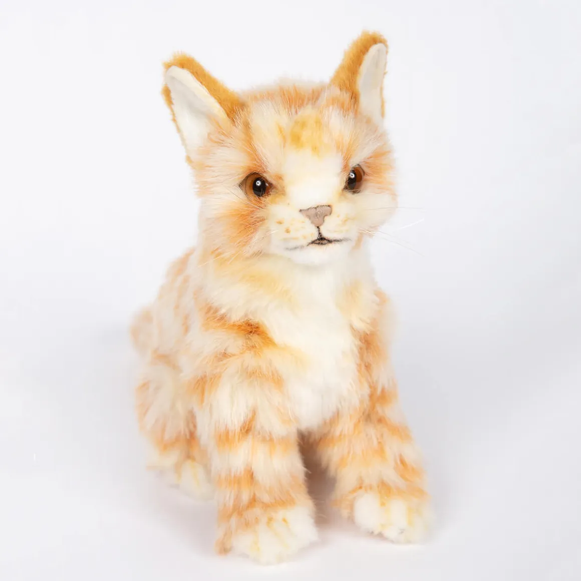 Ginger Jacquard Kitten Sitting (19cm) by Hansa