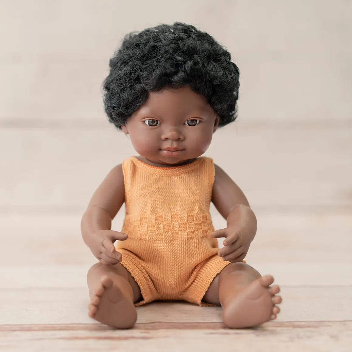 Girl Doll (38cm African) in Melon by Miniland