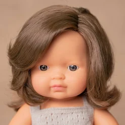 Girl Doll (38cm Caucasian) in Grey by Miniland