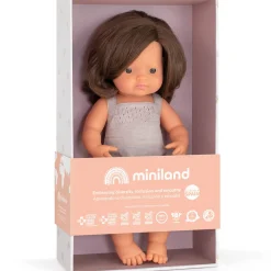 Girl Doll (38cm Caucasian) in Grey by Miniland