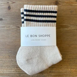 Girlfriend Adult Socks in Oatmeal by Le Bon Shoppe
