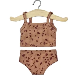Girl's Underwear Set (34cm Doll) in Pebble / Brown Sugar by Minikane
