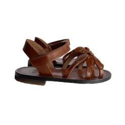 Giulia Flower Sandals in Cacao by PèPè