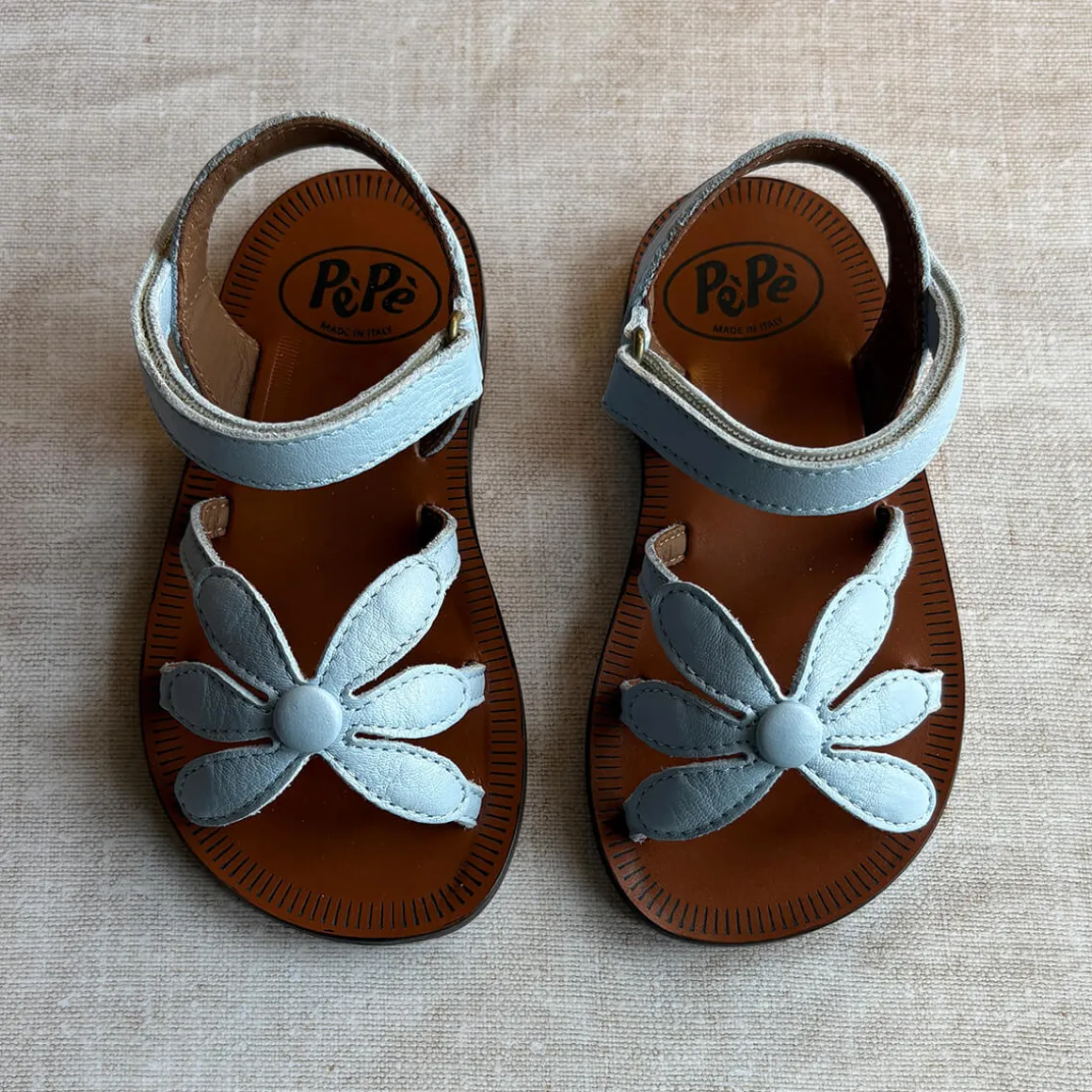 Giulia Flower Sandals in Piuma by PèPè