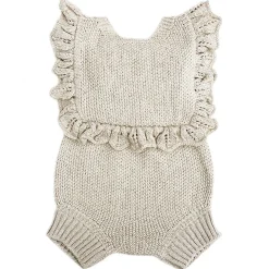 Gladys Romper in Sand by Mabli - Last One In Stock - 6 Months