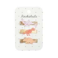 Glitter Dinosaur Bar Hair Clips by Rockahula