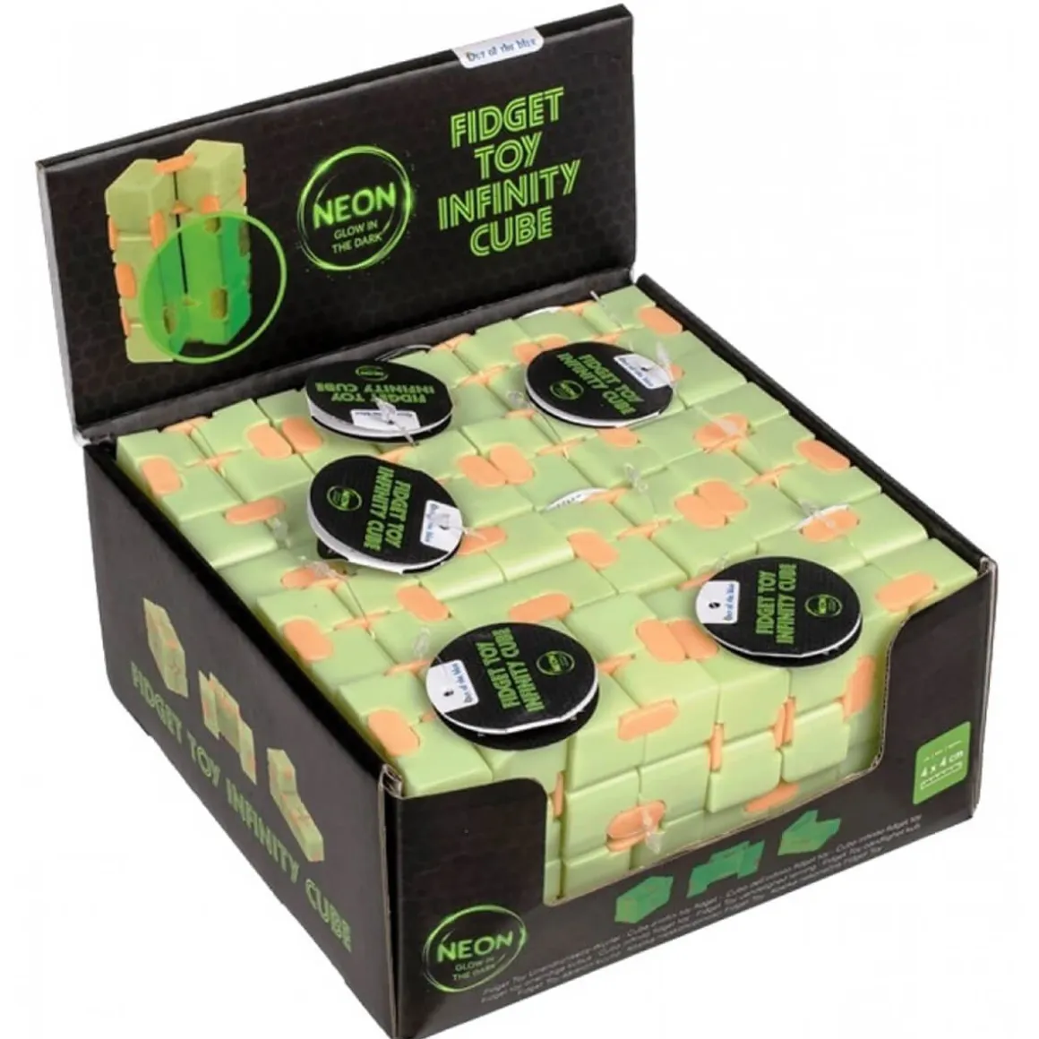 Glow In The Dark Infinity Cube Fidget Toy by Bandai