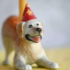 Golden Retriever Ceramic Cake Topper by Camp Hollow