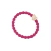 Gold Heart Hair Band in Burgundy by byEloise