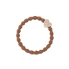 Gold Heart Hair Band in Hazel Brown by byEloise