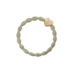 Gold Heart Hair Band in Metallic Candy by byEloise