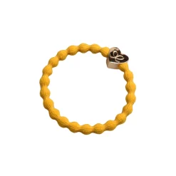 Gold Heart Hair Band in Mustard by byEloise