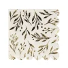 Gold Leaf Small Party Napkins by Meri Meri
