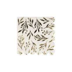 Gold Leaf Small Party Napkins by Meri Meri