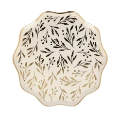 Gold Leaf Small Party Plates by Meri Meri