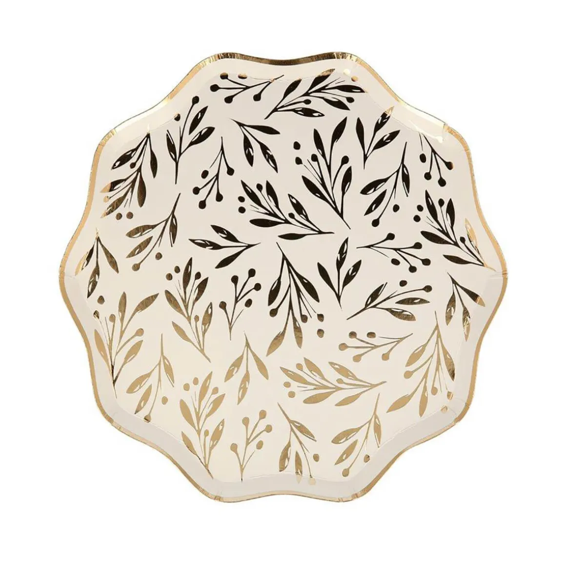 Gold Leaf Small Party Plates by Meri Meri
