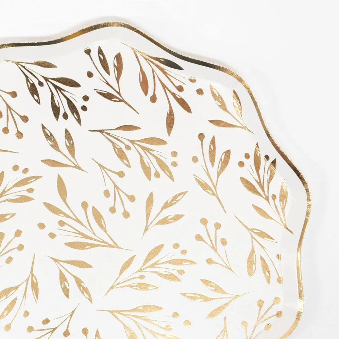 Gold Leaf Small Party Plates by Meri Meri