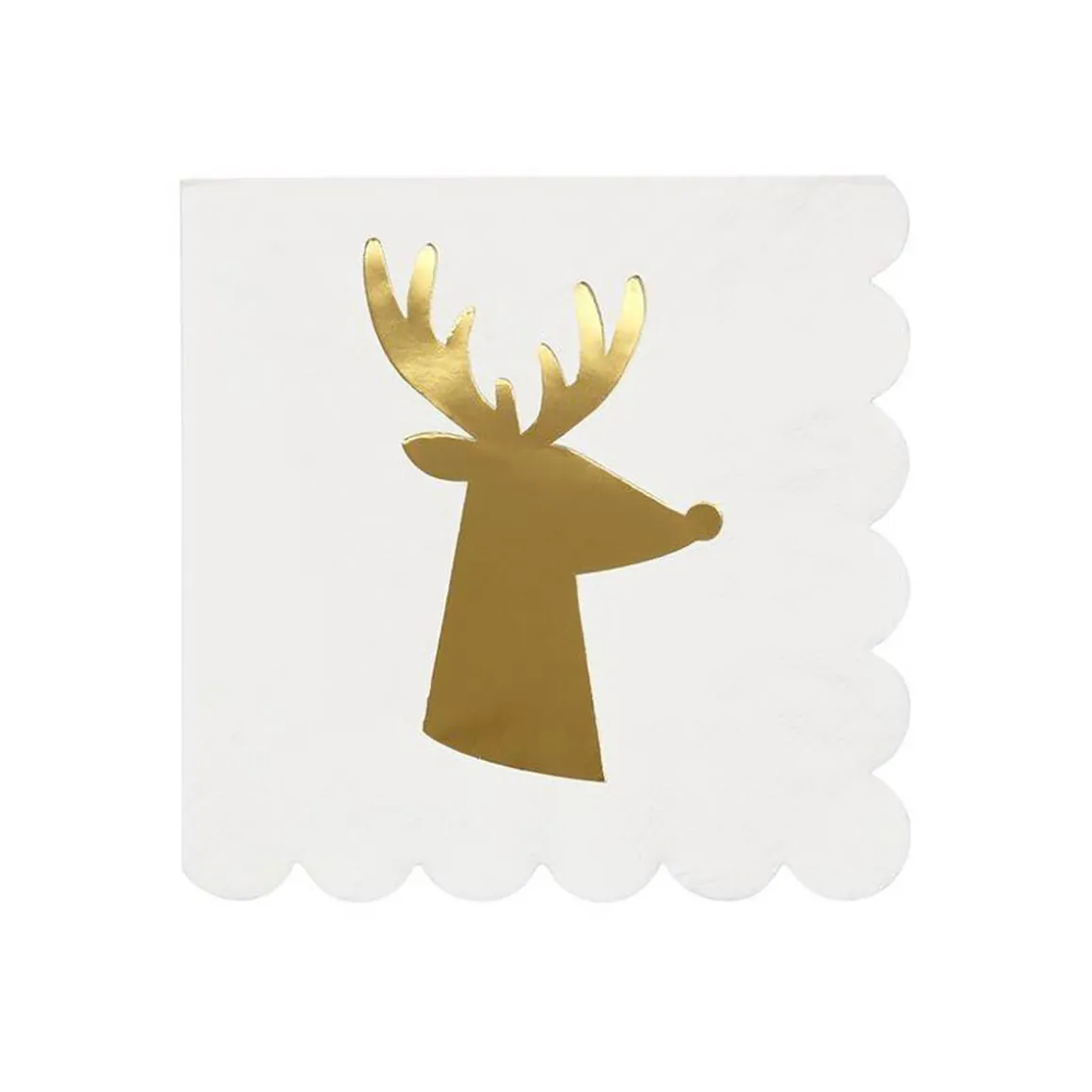 Gold Reindeer Small Party Napkins by Meri Meri