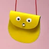 Googly Eye Pocket Purse in Yellow by Ark Colour Designs