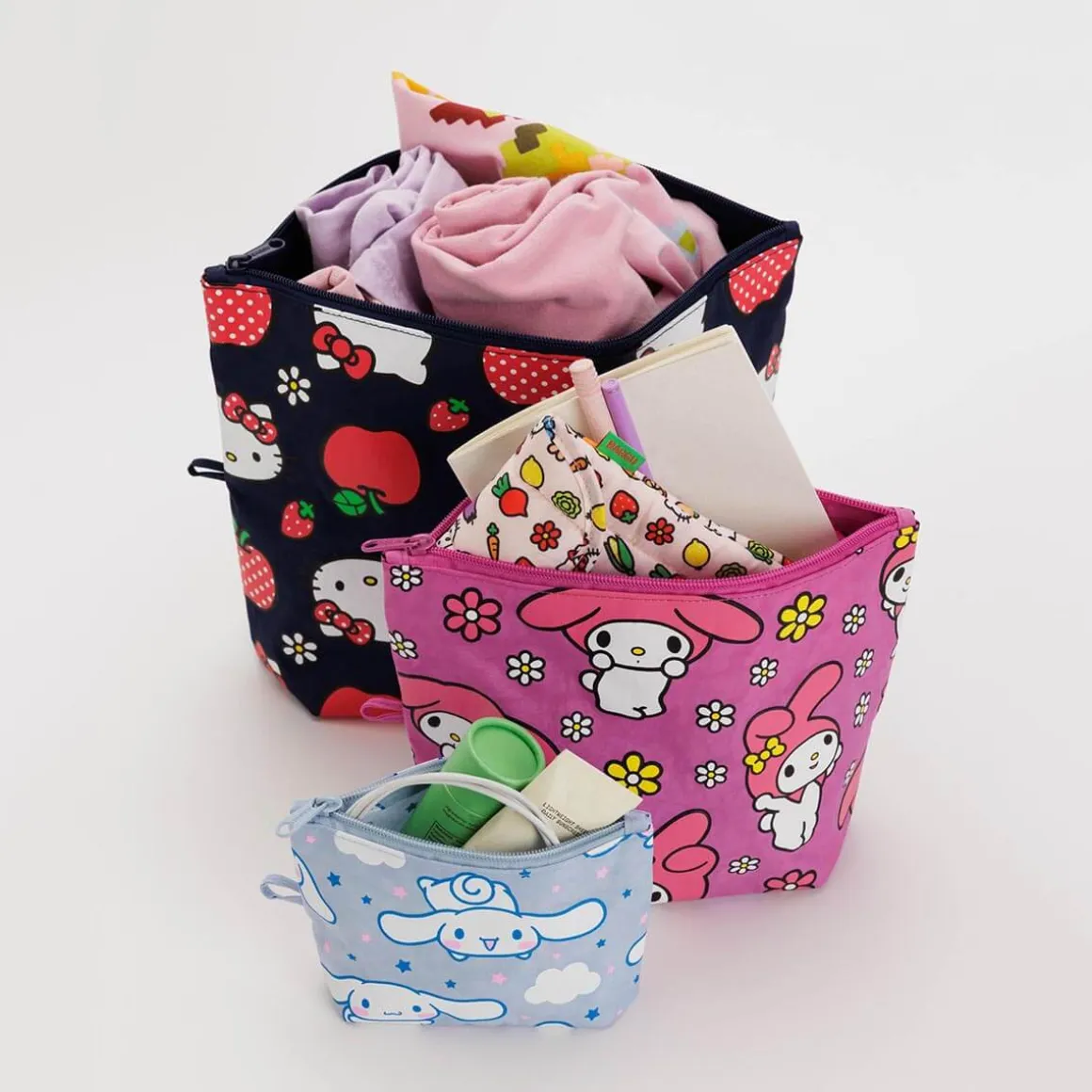 Go Pouch Set in Hello Kitty and Friends by Baggu