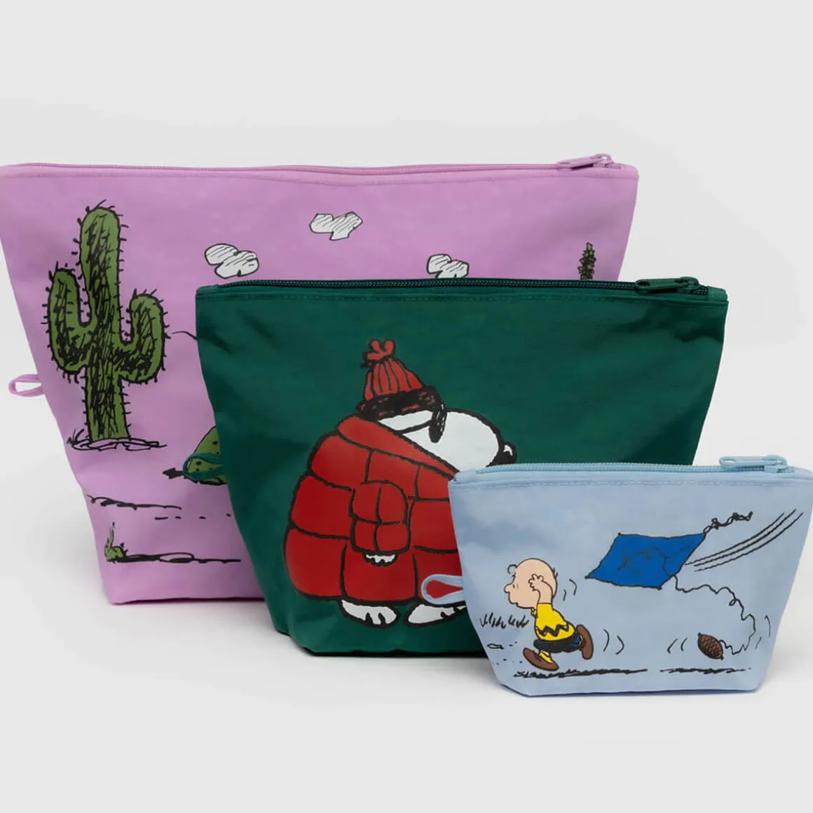 Go Pouch Set in Peanuts by Baggu