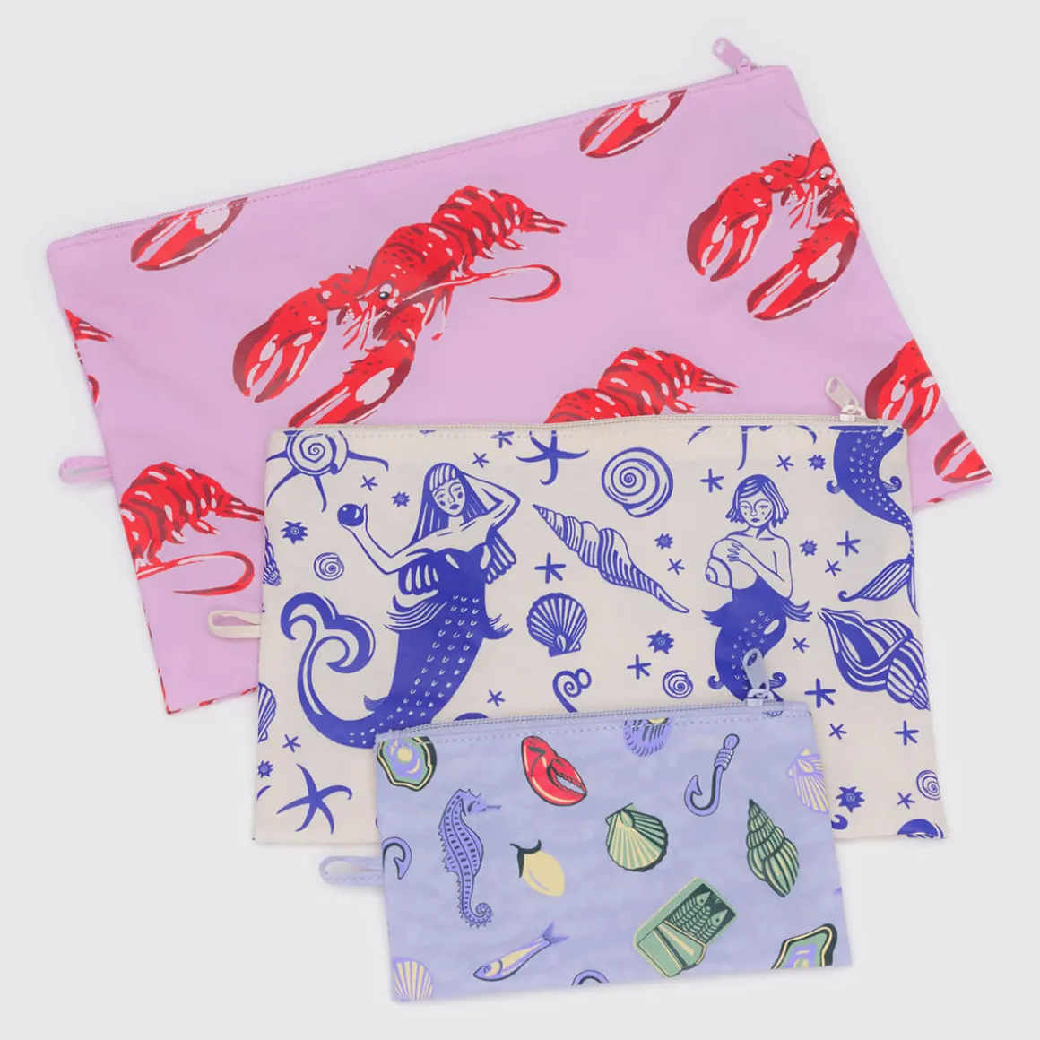 Go Pouch Set in Sea Creatures by Baggu